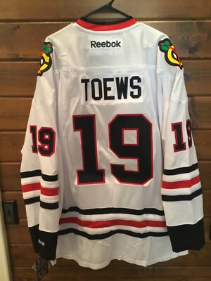 Jonathan Toews #19 Chicago Blackhawks White Reebok Premier Jersey 3XL NWT