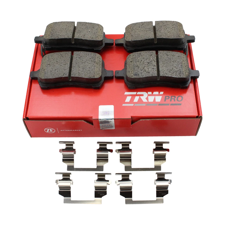 Juego de pastillas de freno delanteras de cerámica TRW Pro para Chevy Malibu Pontiac G6 Solstice Saturn Foto 4 de 4