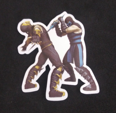Scorpion Vs Sub Zero Mortal Kombat Sticker 2.5'' x 2'' (M)