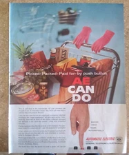 Automatic Electric Robotic Shopping "AE CAN DO" 1959 Print Ad