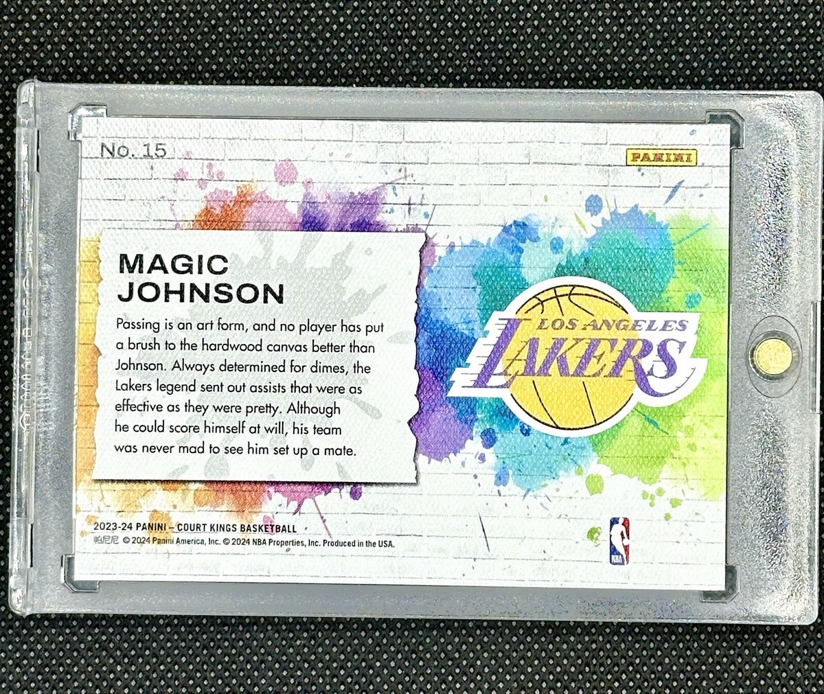 MAGIC JOHNSON 2023-24 PANINI COURT KINGS SELF EXPRESSIONS
