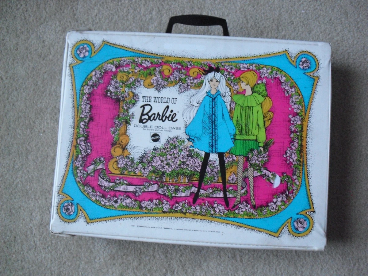 Large Vintage 1968 Mattel World of Barbie Double Doll Case 1007 eBay