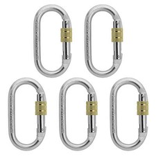 5 x ALPIDEX Karabiner Stahl Schraubkarabiner ...