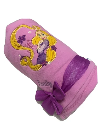 Disney Personalized “Emily” Disney Princess Rapunzel Fleece Throw Blanket