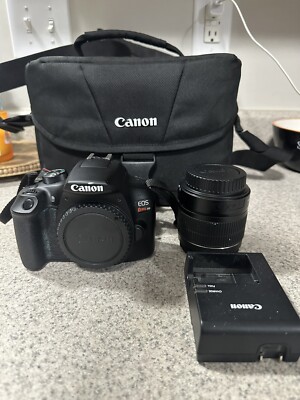 Canon EOS Rebel T6 18.0MP Digital SLR   Camera Lens Kit - Black