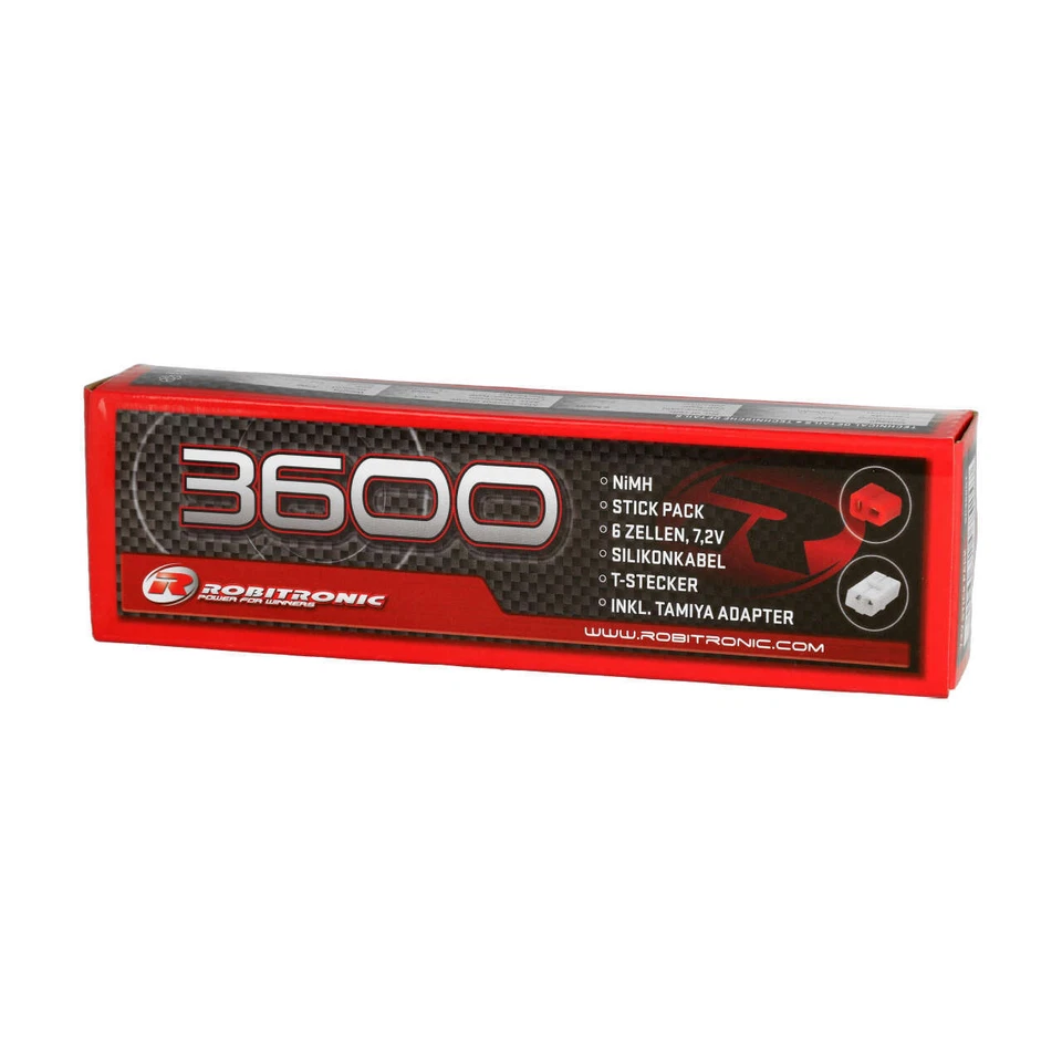 Robitronic NiMH 7,2V, 3600mAh, Stick Pack, T-Stecker & Tamiya - SC3600T - Bild 4 von 4