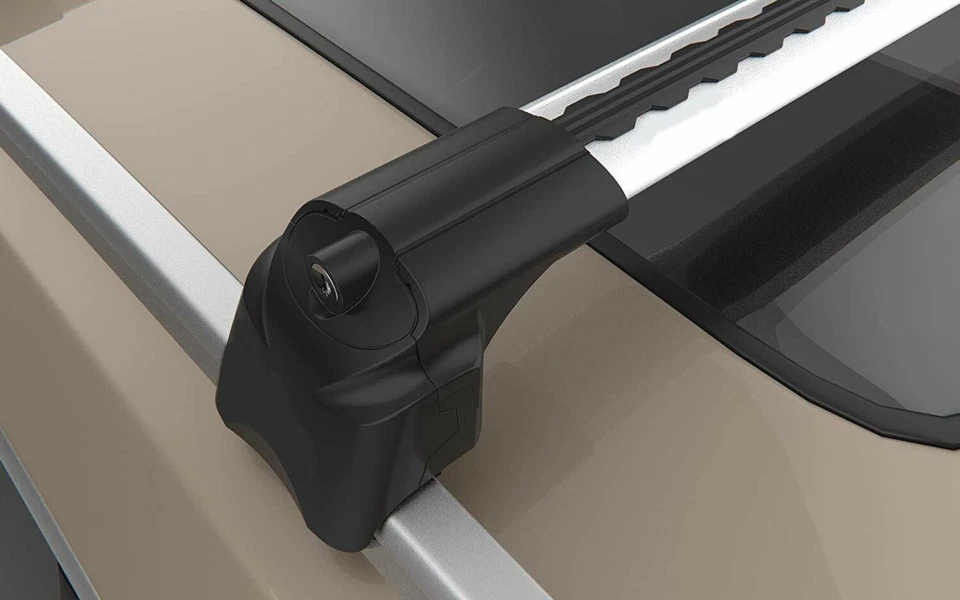 BARRA PORTAEQUIPAJES DE TECHO DE ALUMINIO BLOQUEABLE PARA AUDI A4 ALLROAD (2013-2016) Foto 4 de 4