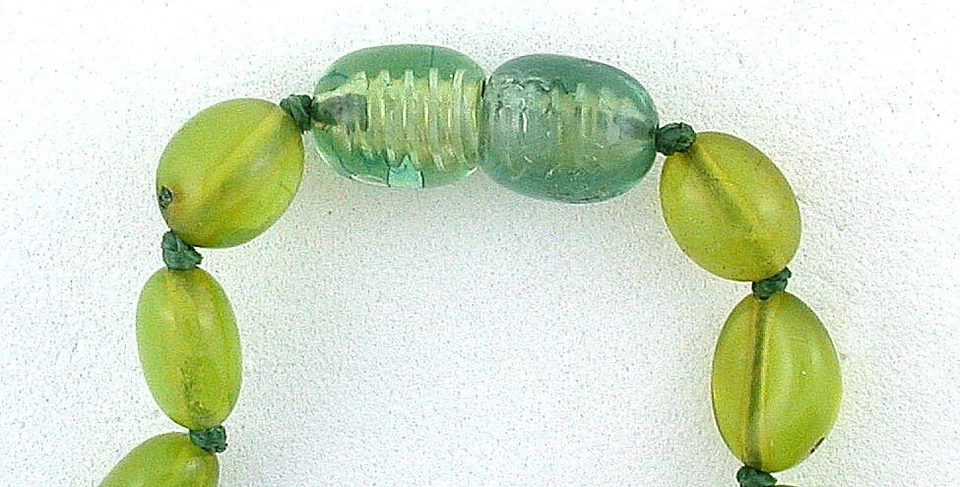 Natural Oval Green Baltic Amber Graduated 37 Inch Necklace With Clasp EBS7555 - Image 3 of 4