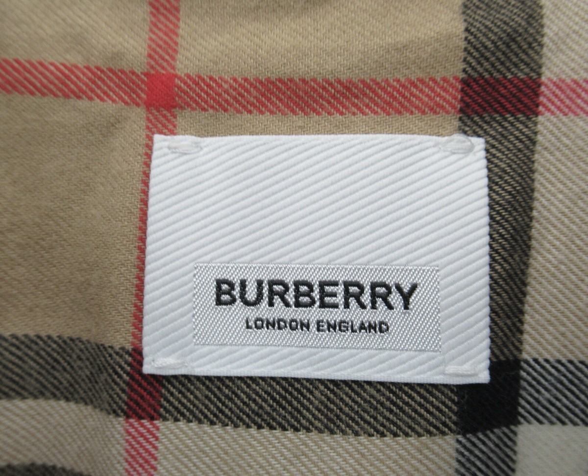 Burberry London England Men's Check Cotton Tape Detail Shirt Burberry London England Men's Check Cotton Tape Detail Shirt