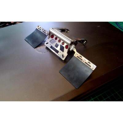 WINCH BUMPER + MUD FLAPS  FOR TAMIYA 1/14 TRACTORS STAINLESS STEEL KING GRAND