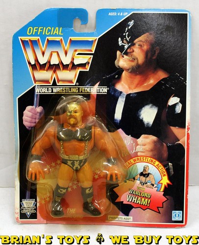 Vintage 1992 WWF The Warlord Action Figure Blue Ca...