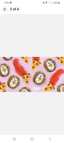 Quirky Kitty Hedge Hog & Pizza Energizing Catnip And Silver - One 2 Pack Cat Toy - Picture 2 of 6