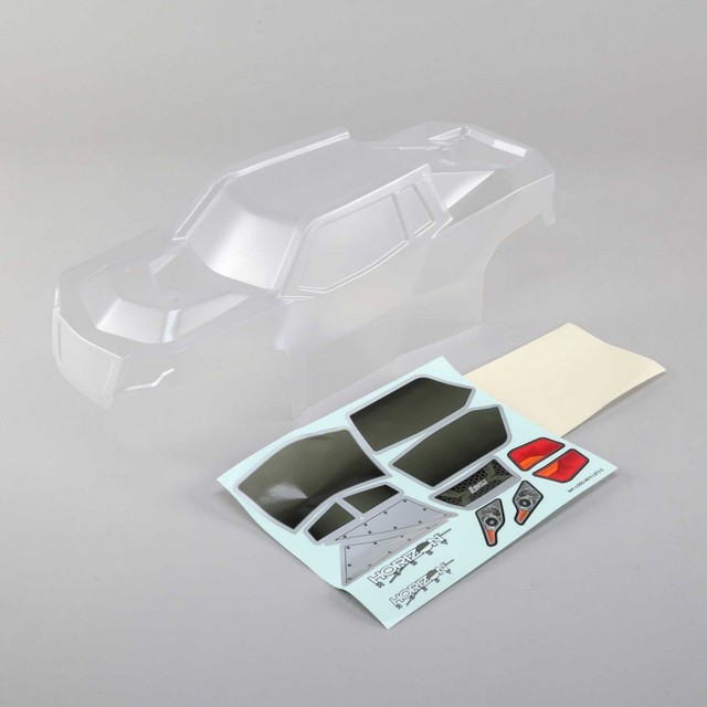 Losi Body Set w/window mask Clear: LST 3XL-E LOS340000