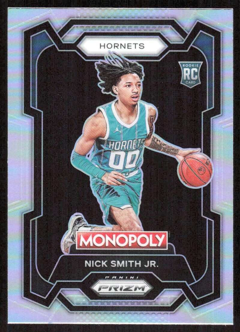 2023-24 7849C Panini Prizm Monopoly SILVER PRIZM Nick Smith Jr. Rookie Charlotte