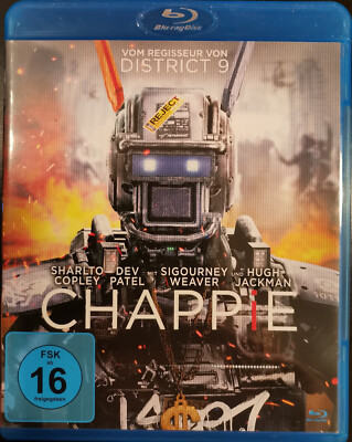 Blu ray Chappie - Hugh Jackman Dev Patel Sigourney Weaver Regisseur von District
