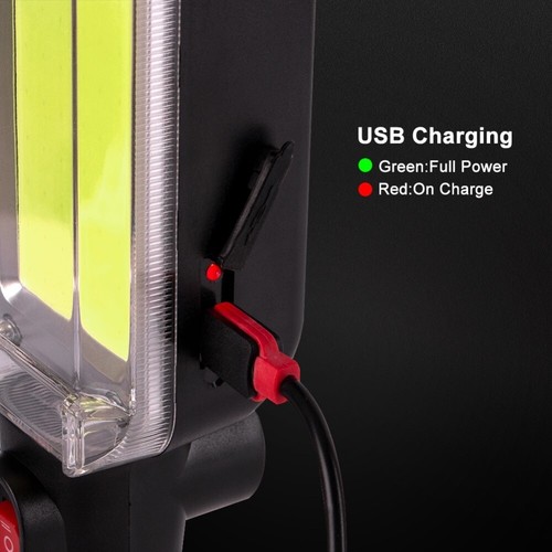 Power 100W Work Light Floodlight USB Rechargeable LED Flashlight 18650 Magnet - Picture 7 of 12