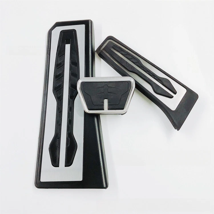 Non Silp Stainless Steel Automatic Car Brake Gas Pedal Pad For BMW X3 X4 5 6 7 - Image 4 of 4