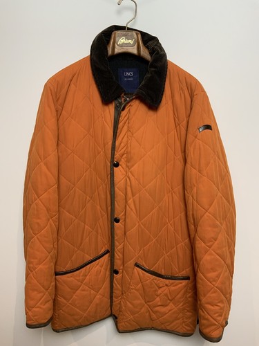 Lincs Orange Mens Quilted Jacket 