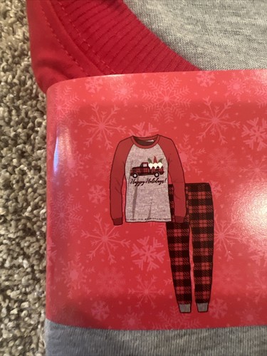 Family Pajama men's XL 2 PC Buffalo Plaid Truck Christmas Gnome Holiday- NEW - Picture 3 of 9