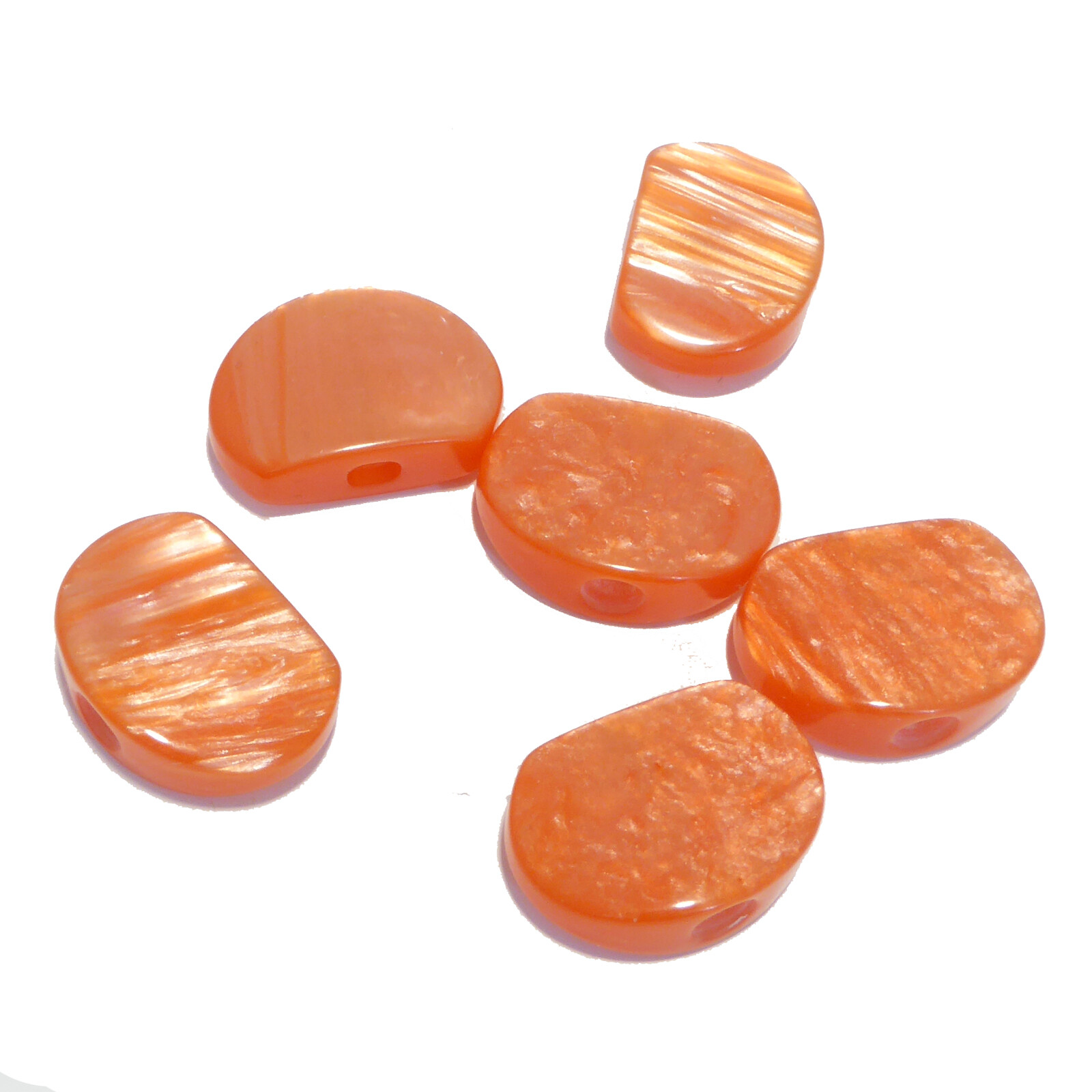 Set of 6 red / pink guitar machine head buttons