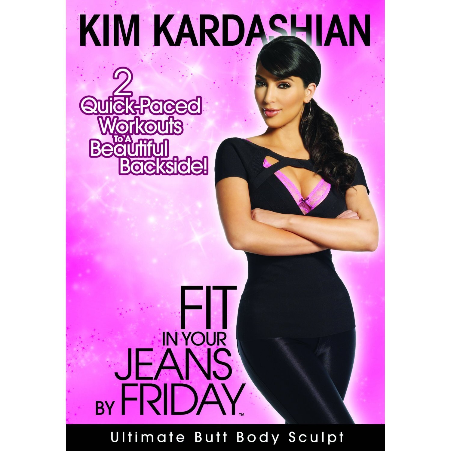 KIM KARDASHIAN Fit in Your Jeans by Friday 2 Quick-Paced Workouts to a Bea (DVD)