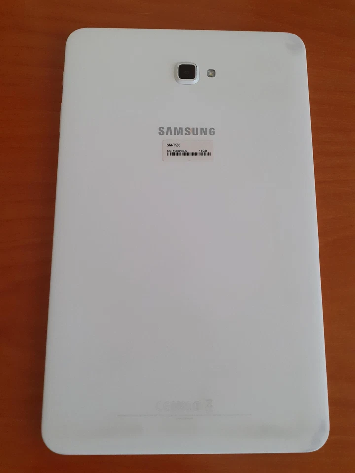 Samsung Galaxy Tab A 10.1 2016 SM-T580 Wi-Fi Android Bianco 16GB SD 32GB RAM 2GB - Immagine 3 di 4
