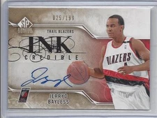JERRYD BAYLESS 2009-10 SP SIGNATURE INK CREDIBLE AUTO #D 25/199