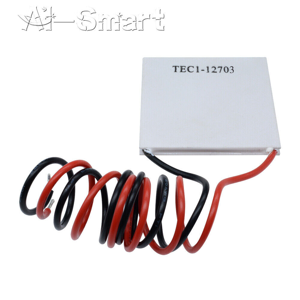 TEC1-12703 Peltier Cooler Module 12V 40x40mm | Thermoelectric Cooling & Heating Plate | Efficient Heat Sink for Mini Fridges/DIY Projects/Electronics Cooling