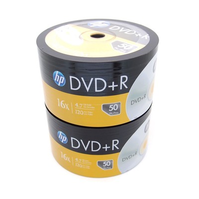 100 Hp 16x Blank Dvd R Dvd Plus R Recordable Disc Media 4 7gb Ebay