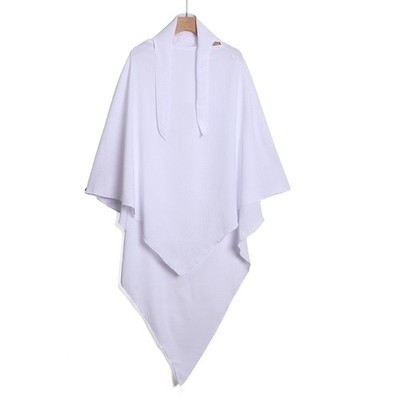 Women Crinkle Chiffon Hijab Scarf Neck Shawls Muslim Plain Head Wraps Turban