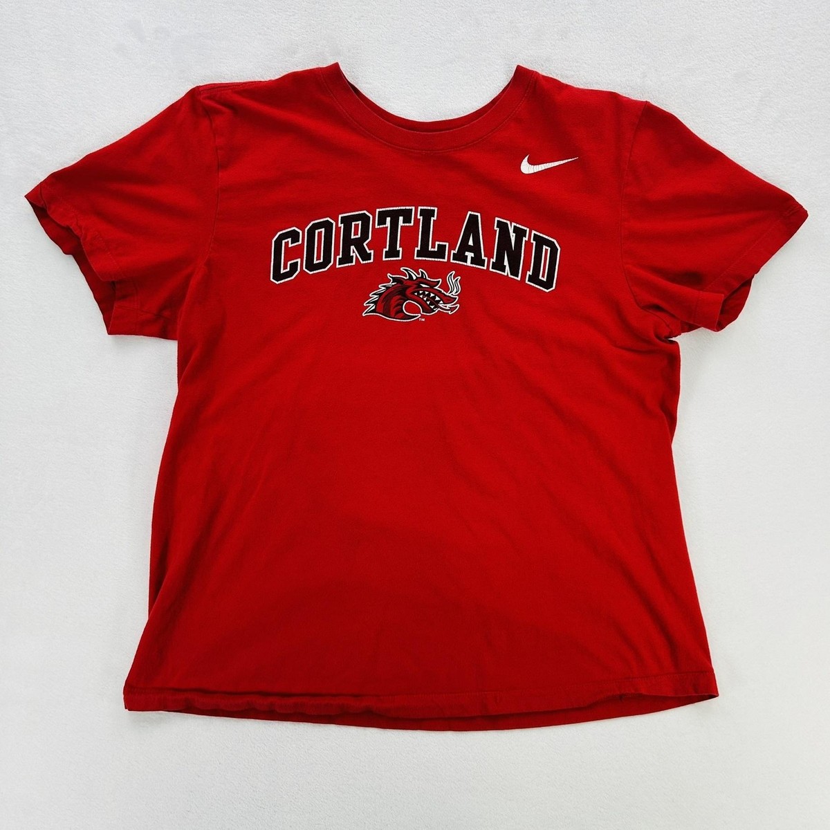 SUNY Cortland Red Dragons Shirt Womens Large Red NCAA College Nike