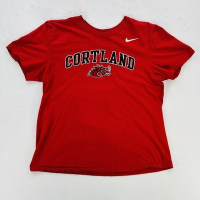 SUNY Cortland Red Dragons Shirt Womens Large Red NCAA College Nike