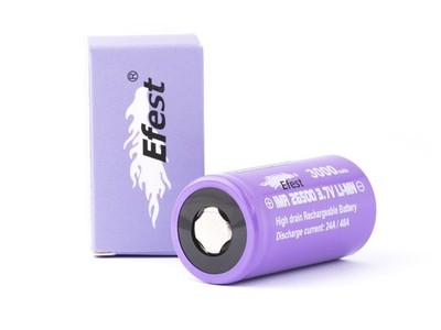 Efest IMR 26500 - 3000mAh 3,6V - 3,7V (Pluspol flach) 24A