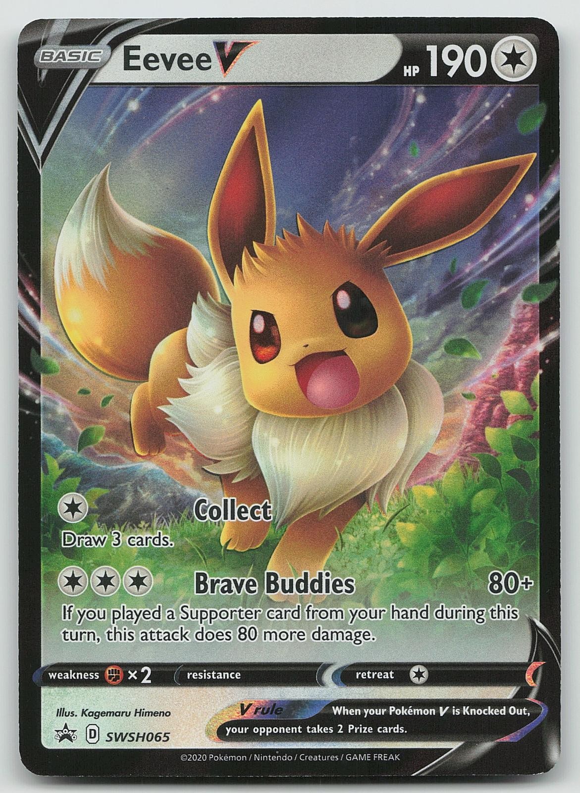 Pokemon Eevee V SWSH065 Sword & Shield Promo Promo Holo NM