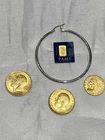Liberty Head Quarter Eagle Gold Coin  British Sovereign Pamp Scrap Coins Lot