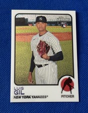 2022 Topps Heritage Luis Gil #373 Chrome /999 Rookie Card RC New York Yankees. rookie card picture