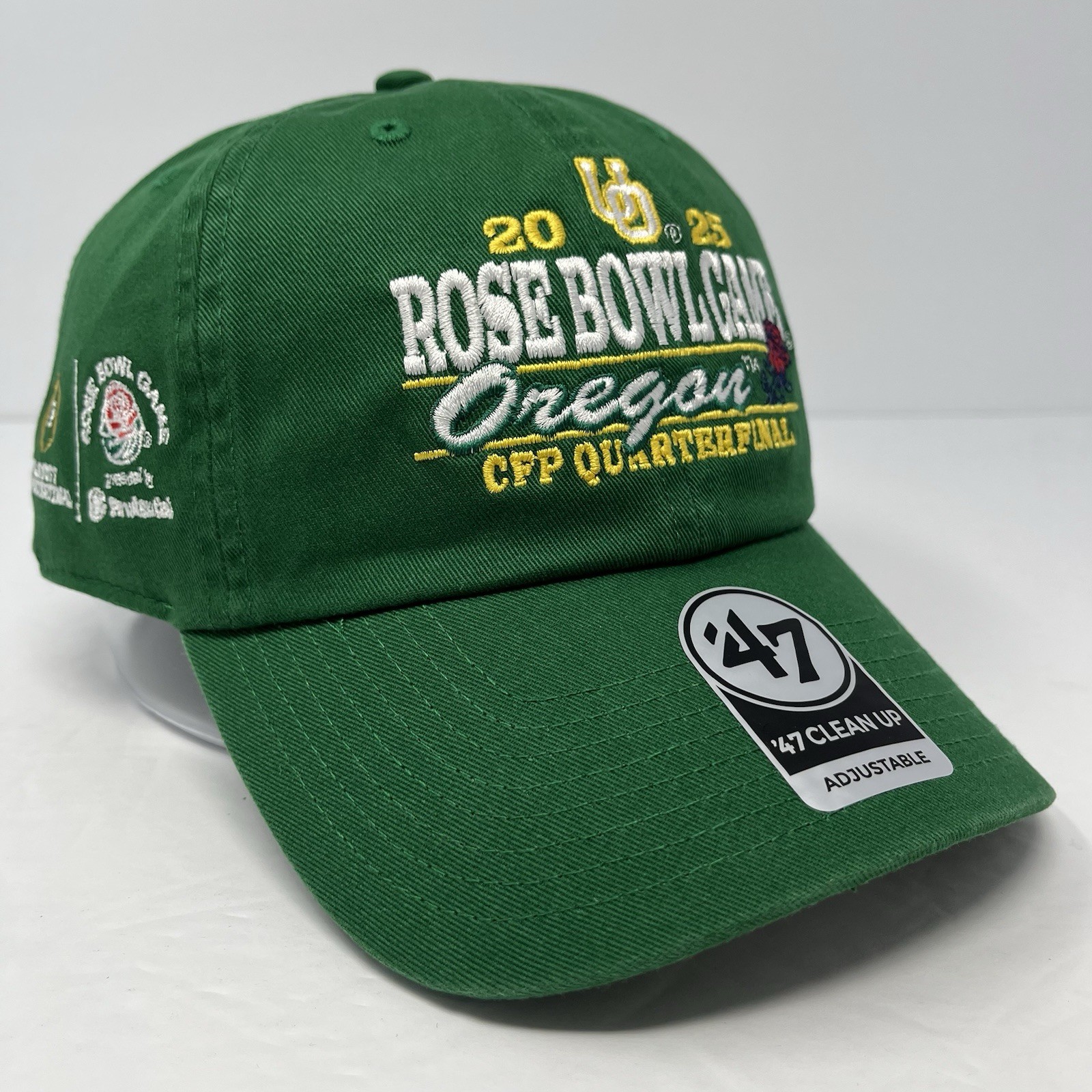 ‘47 Brand NCAA Oregon Ducks UO CFP Mens Clean Up Hat Cap Adjustable Green NEW
