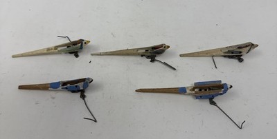 Vintage German Cuckoo Clock Birds Lot of 5