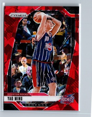 2024-25 Panini Prizm #284 Yao Ming Prizms Red Ice