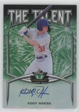 2019 Leaf Valiant The Talent Green Prismatic 86/99 Kody Hoese #TT-KH1 Auto 0c6