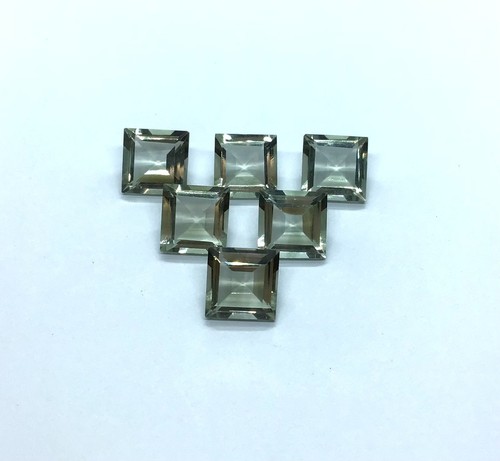 AAA Green Amethyst Square Cut Natural Loose Gemstone For Assorted All Jewelry - Picture 18 of 18