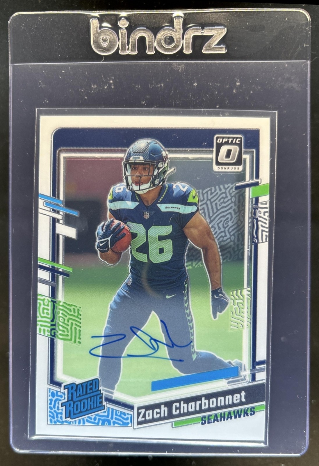 Zach Charbonnet Panini Donruss Optic #294 Autograph