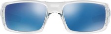 Oakley Crankshaft Rectangular Sunglasses OO9239-04 - ICE IRIDIUM/POLISHED CLEAR