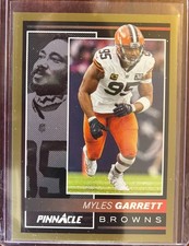 🔥NEW🔥2024 Pinnacle MYLES GARRETT GOLD VAR 1/10🔥Cleveland Browns🔥