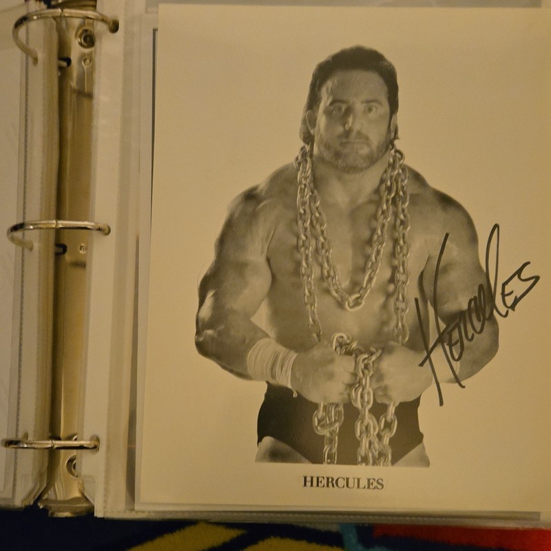 Hercules Signed Original Wrestling Photo Autograph Sports Fan Promotions COA