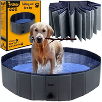 Faltbarer Hundepool 120X120X30 Schwimmbad Swimmingpool Hundebad 300L