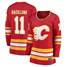 Women's Fanatics Mikael Backlund Red Calgary Flames Home Team Breakaway Player