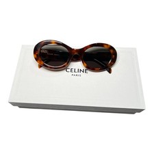 CELINE Triomphe CL40194U Oval Sunglasses Tortoiseshell 25A 52-22 BNIB No Case