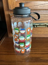 South Park Character Water Bottle Cartman, Kenny, Stan, Kyle, Holds 33 Ounces