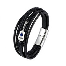 Leather Guitar Bracelet for Men,Music Bracelets Cuff Bracelet Braided Bracele...